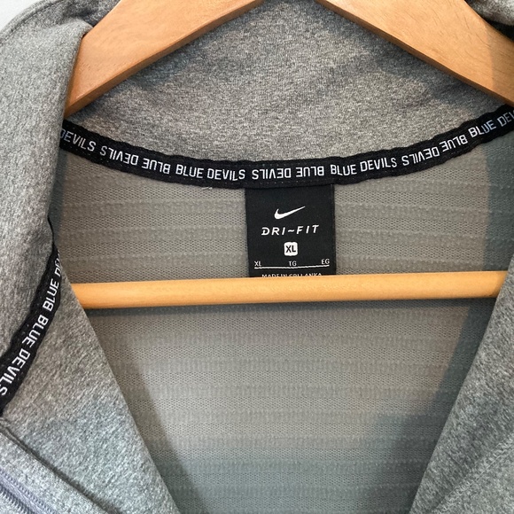 Nike Duke Blue Devils Dry Fit Warm Up Quarter Zip - Picture 2 of 2